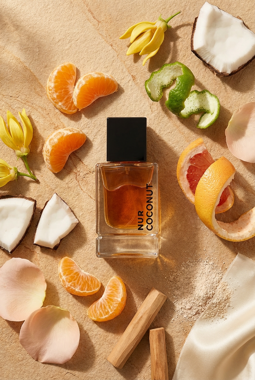Coconut Perfume | Tropical & Sweet Fragrance | NUR SCENTS